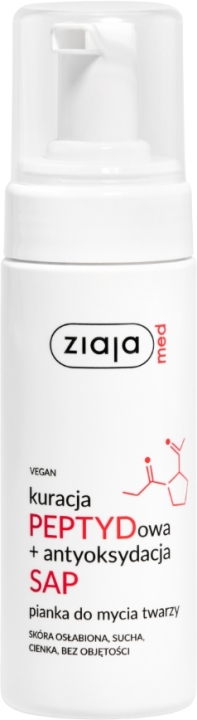 Ziaja Med Kuracja Peptydowa + Antyoksydacja SAP Pianka do mycia twarzy 150 ml