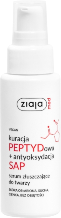 Ziaja Med Kuracja Peptydowa + Antyoksydacja SAP Serum do twarzy złuszczające 50 ml