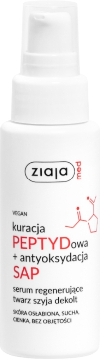 Ziaja Med Kuracja Peptydowa + Antyoksydacja SAP Serum regenerujące twarz szyja dekolt50 ml